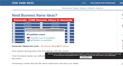 Desktop Screenshot of coolnameideas.com