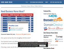 Tablet Screenshot of coolnameideas.com